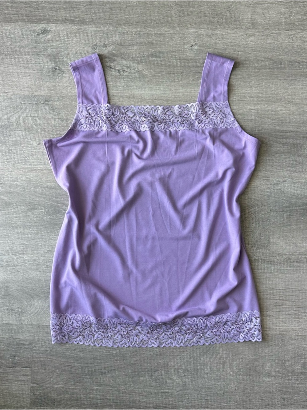 Maccine Lilac Lace-Trim Tank Top - Women